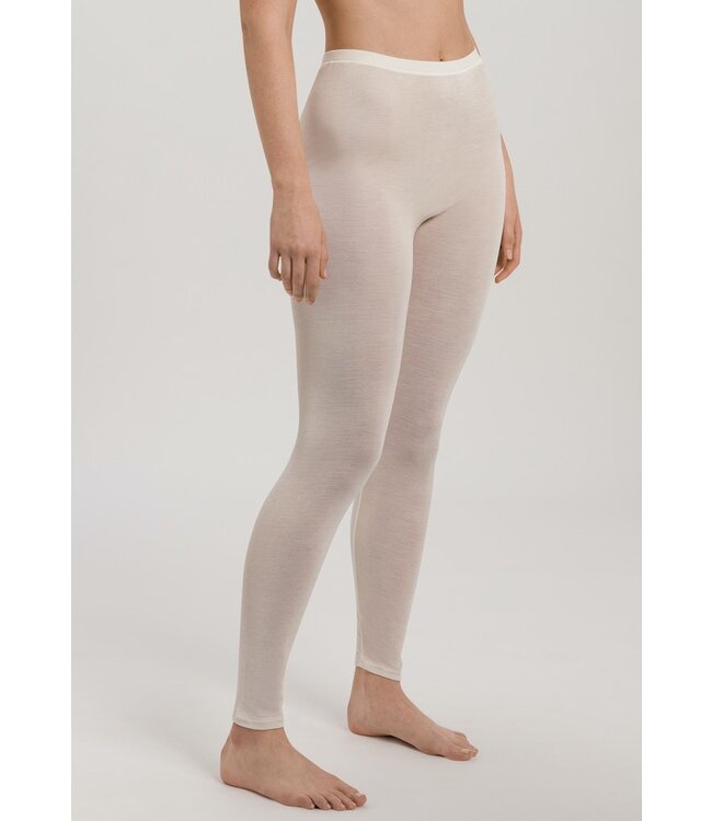 Hanro Pure Silk Leggings Pale Cream