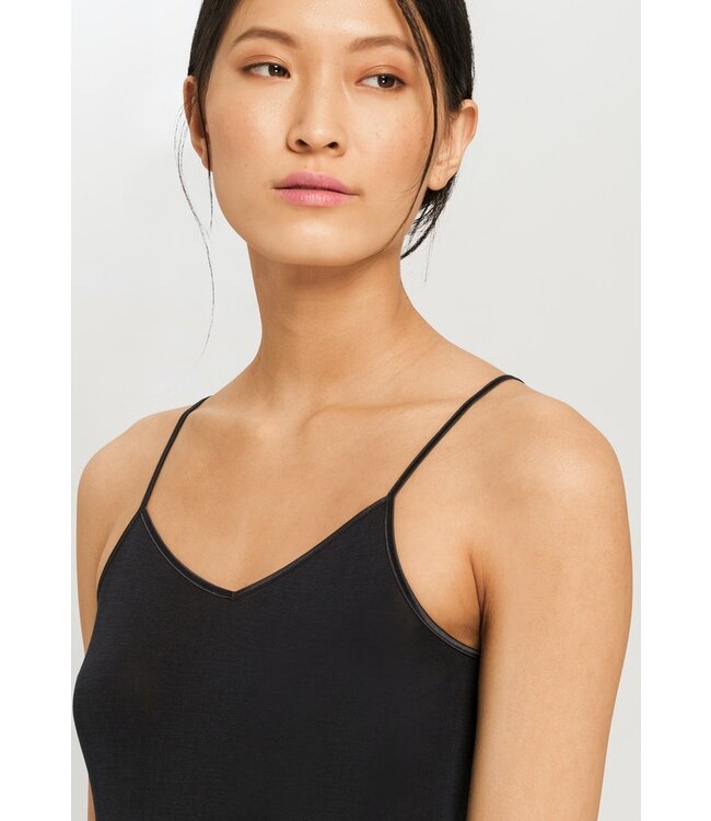 Pure Silk Spaghetti Top Black (071716)