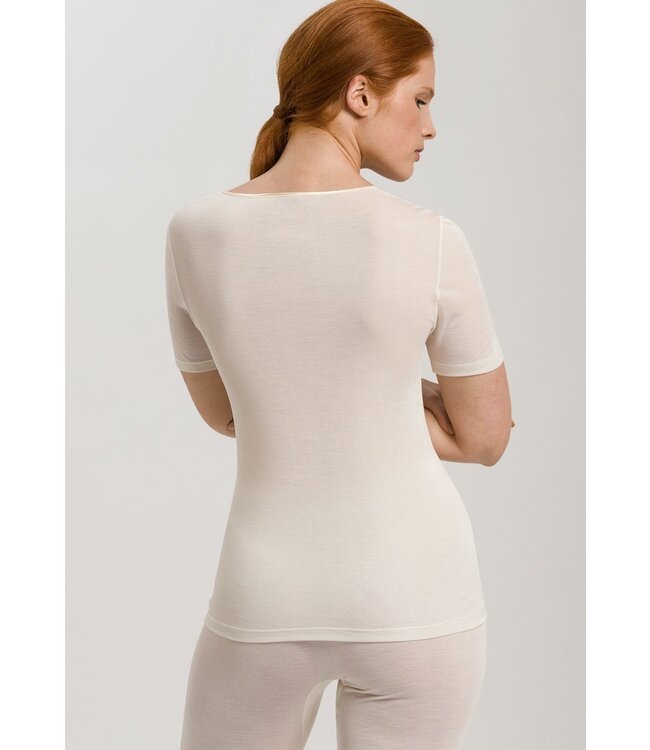 Pure Silk T-Shirt Pale Cream (071718)