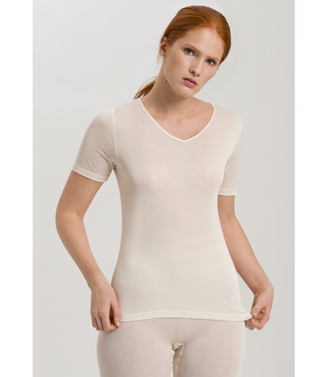 Pure Silk T-Shirt Pale Cream (071718)