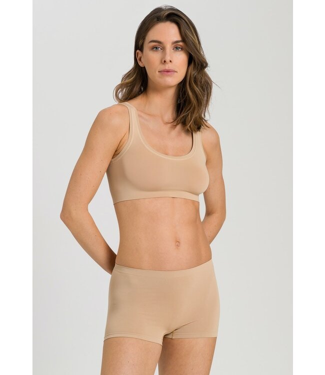 Touch Feeling Crop Top Beige