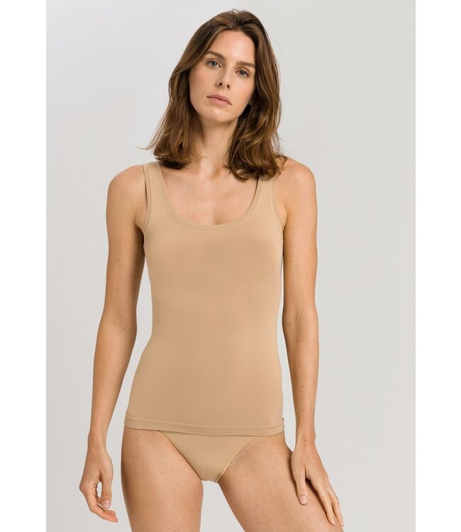 Touch Feeling Tank Top Beige