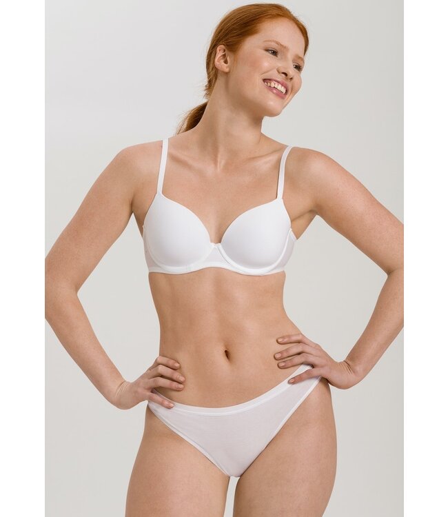 Cotton Sensation Padded T-Shirt Bra White (071382) - Hanro