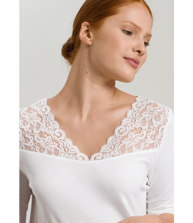 Moments 3/4 Sleeve Nightdress White (077931)