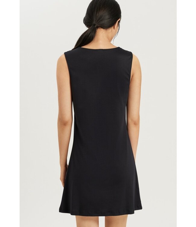 Hanro Moments Sleeveless Nightdress Black (077929)