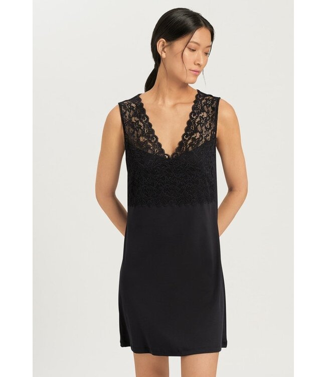 Hanro Moments Sleeveless Nightdress Black