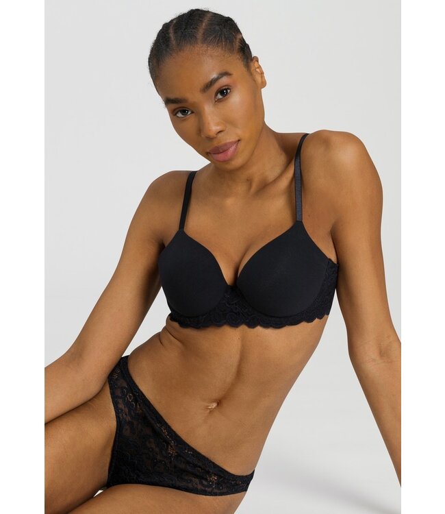 Moments Lace Cup Padded Bra Black (071503)