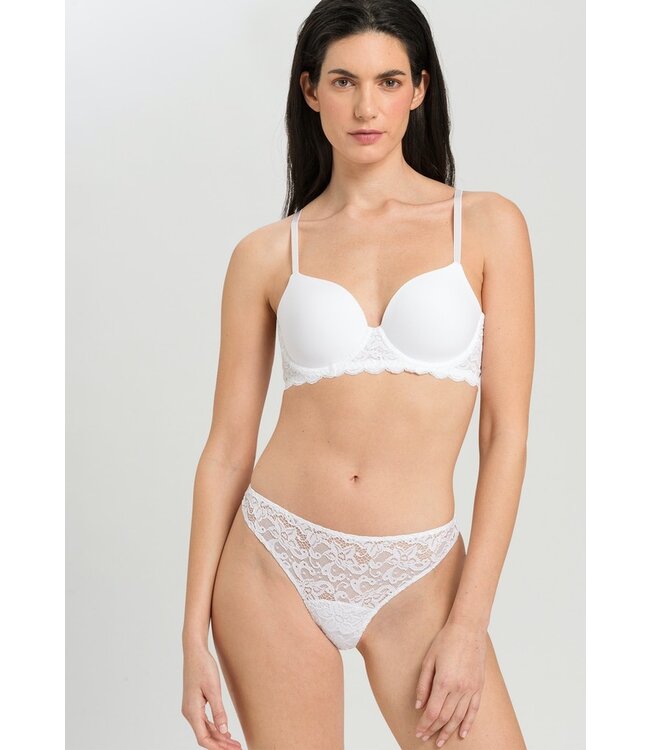 Hanro Moments Lace Cup Padded Bra White (071503)