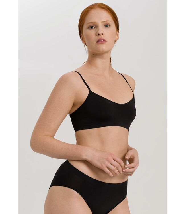 Hanro Touch Feeling Crop Top  Black (071824)