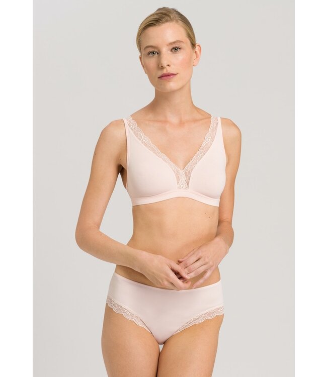 Cotton Lace Soft Cup Bra Powder (072431)