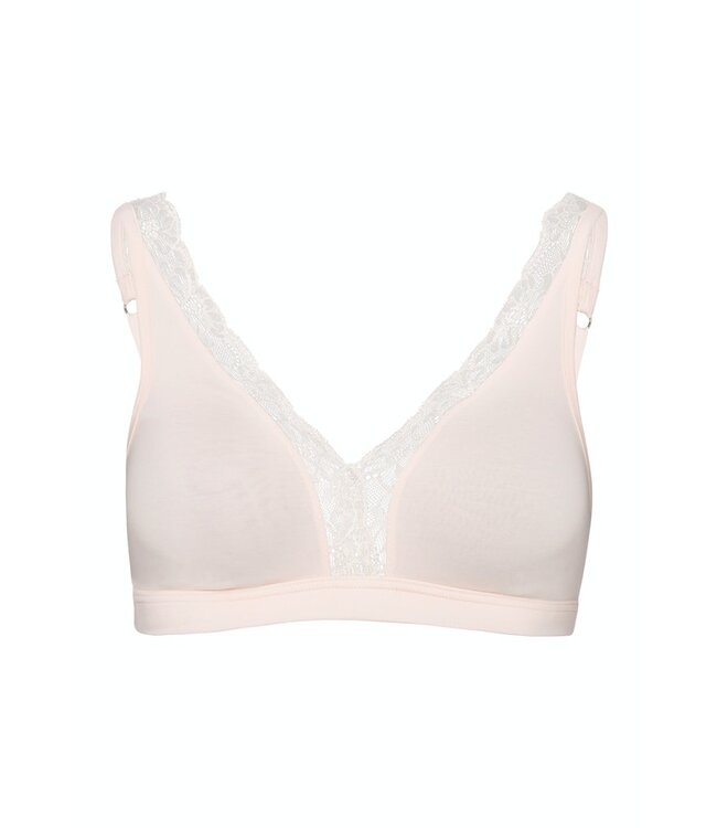 Cotton Lace Soft Cup Bra Powder (072431)