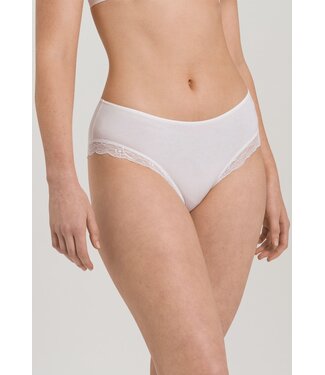 Cotton Lace Midi Brief White