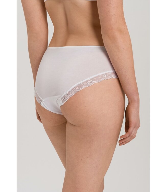 Hanro Cotton Lace Midi Brief White (072437)
