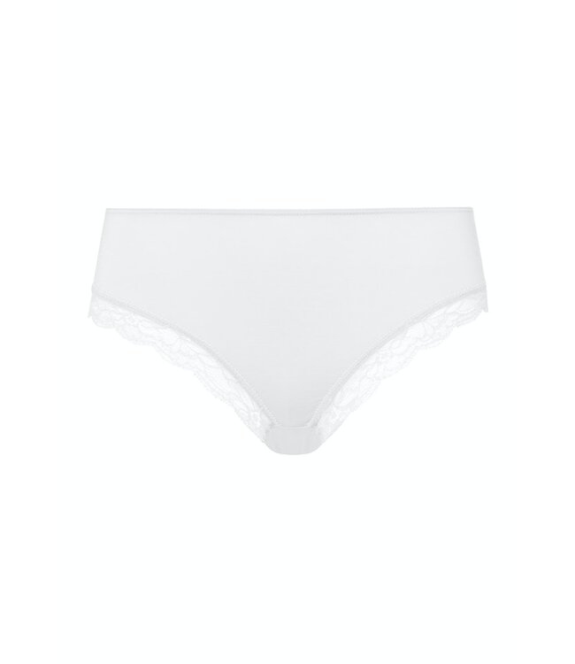 Hanro Cotton Lace Midi Brief White (072437)