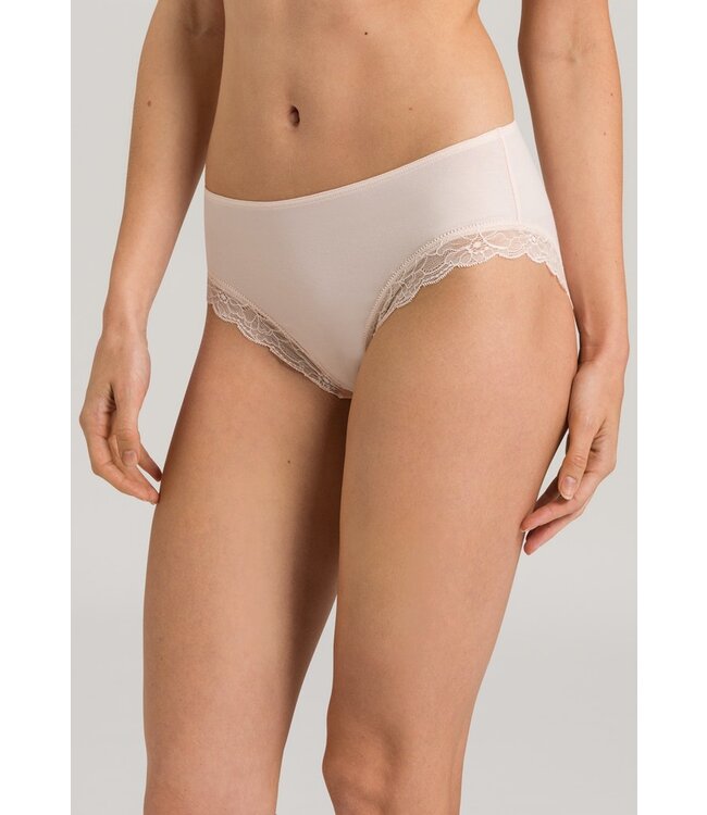 Hanro Cotton Lace Midi Brief Powder (072437)
