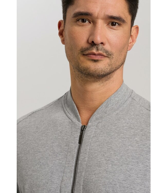 Hanro Leisure Jacket Grey Melange (075076)