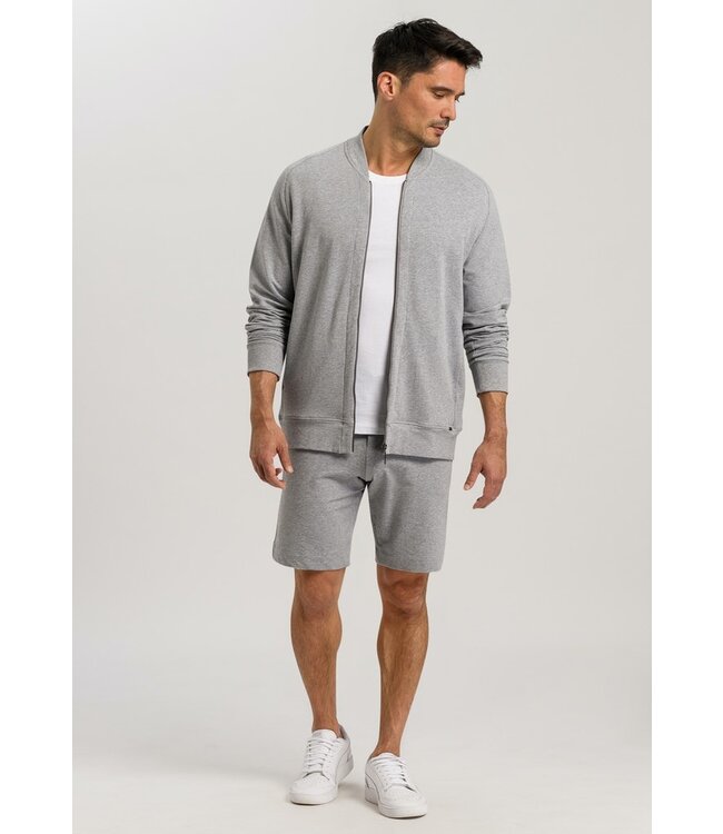 Hanro Leisure Jacket Grey Melange (075076)