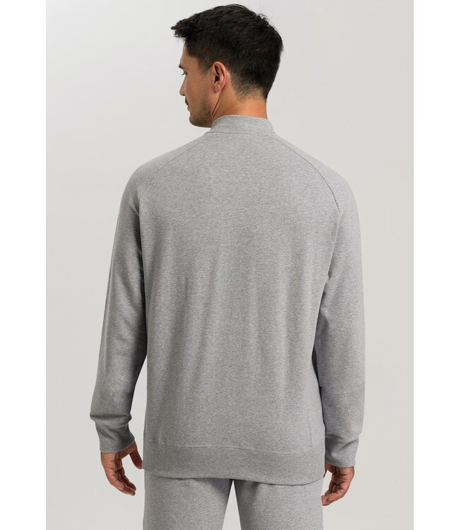 Hanro Leisure Jacket Grey Melange (075076)