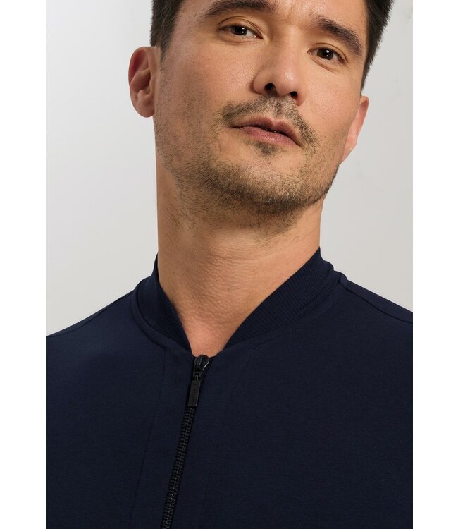 Hanro Leisure Jacket Black Iris (075076)