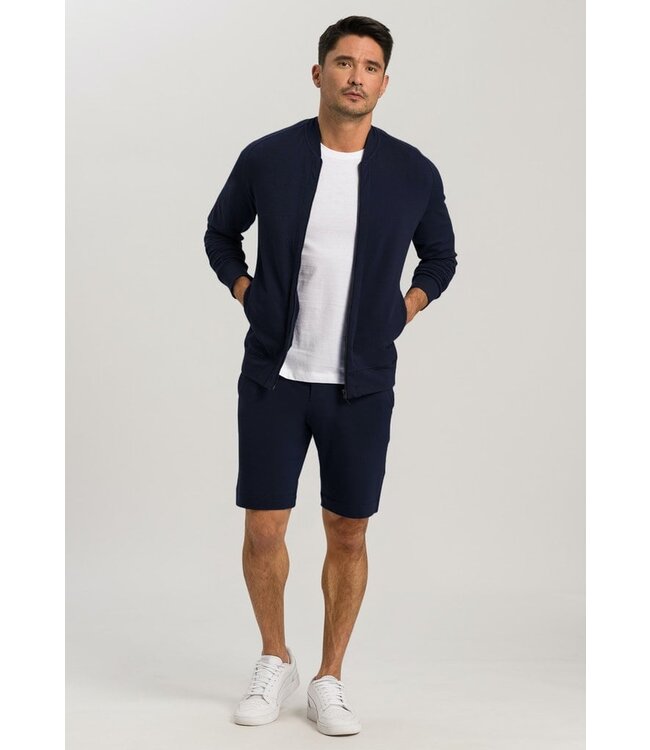 Hanro Leisure Jacket Black Iris (075076)