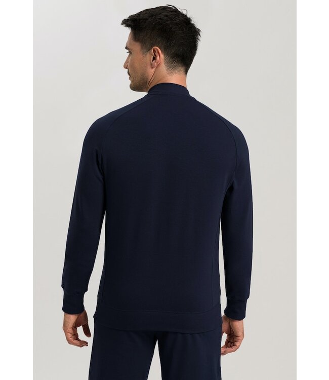 Hanro Leisure Jacket Black Iris (075076)