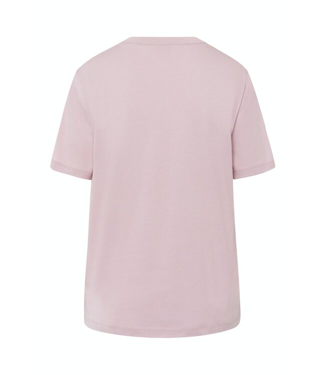 Hanro Natural Short Sleeve Shirt Crepe Pink (078662)