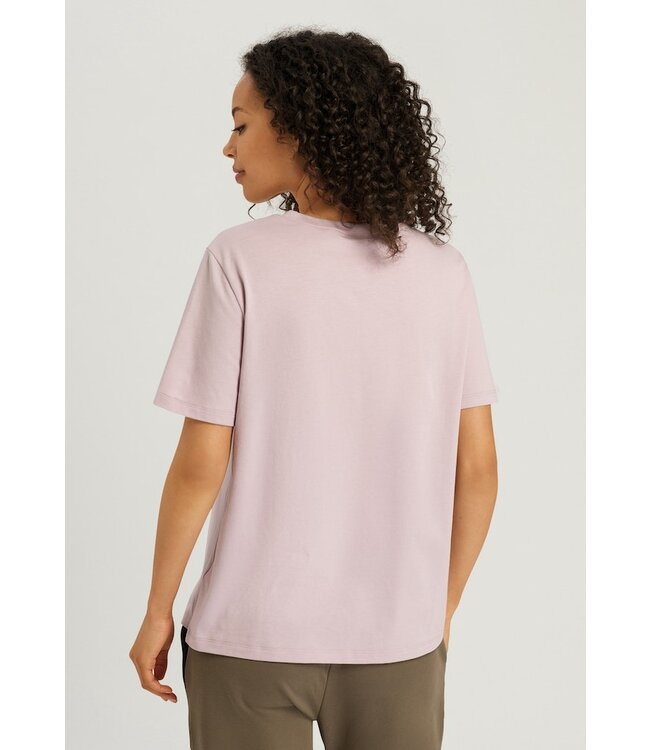 Hanro Natural Short Sleeve Shirt Crepe Pink (078662)