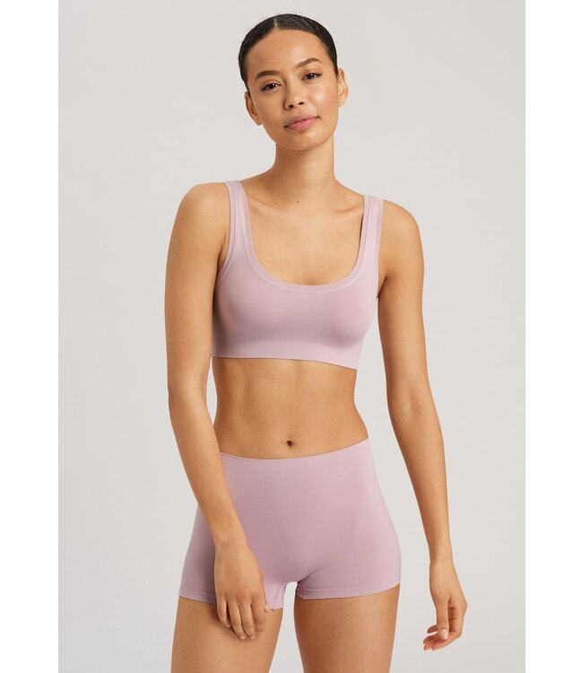 Touch Feeling Crop Top Crepe Pink