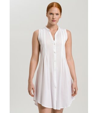 Hanro Cotton Deluxe Sleeveless Nightdress White (LAST ITEMS)