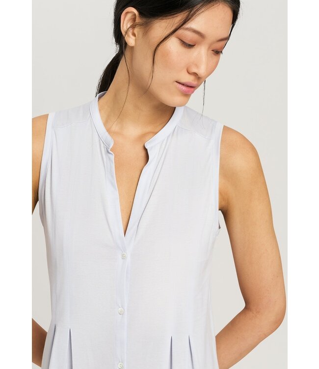 Cotton Deluxe Sleeveless Nightdress Blue Glow (077952)