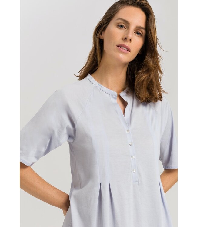 Cotton Deluxe Short Sleeve Nightdress Blue Glow (077954)