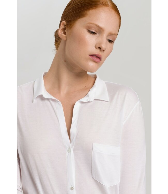 Hanro Cotton Deluxe Nightshirt Carry White (077958)