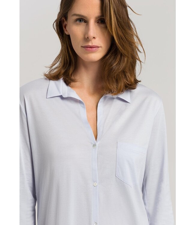 Hanro Cotton Deluxe Nightshirt Carry Blue Glow (077958)