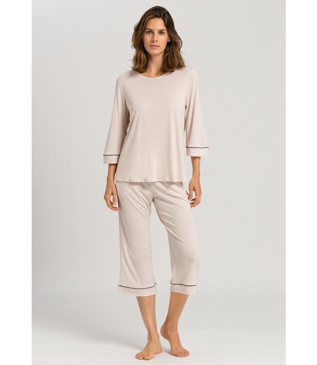 Hanro Natural Comfort Crop Pajama Almond (LAST ITEMS)