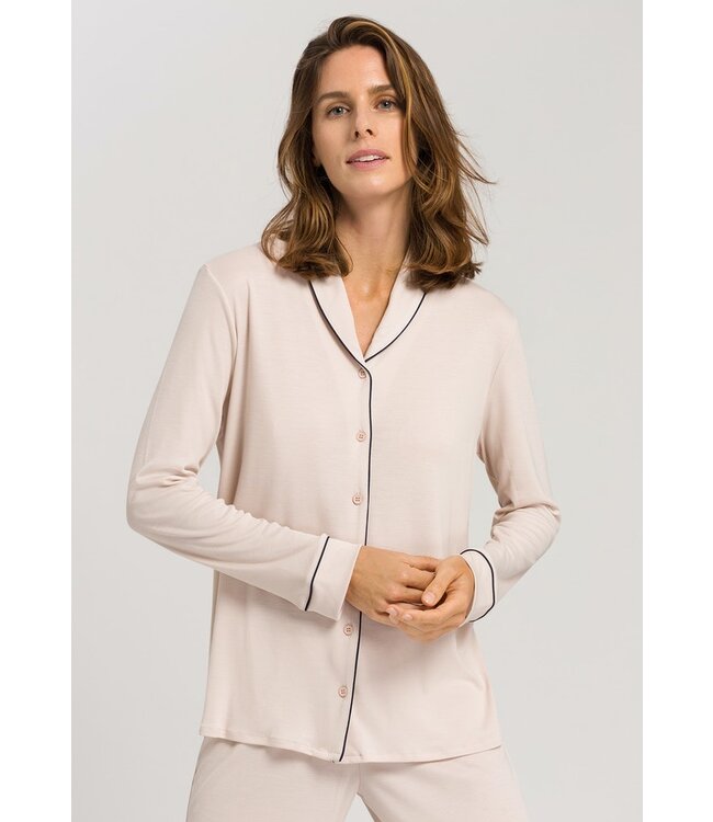 Hanro Natural Comfort Long Pajama Almond (077966)