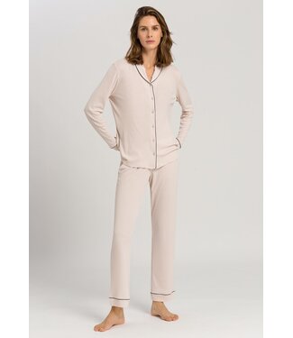 Hanro Natural Comfort Long Pajama Almond