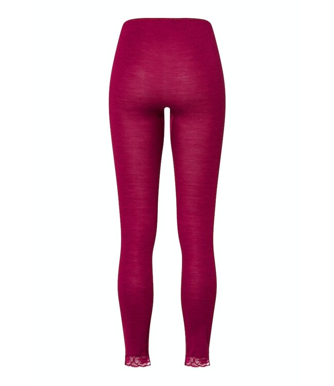 Hanro Woolen Lace Leggings Intense Garnet (070969)