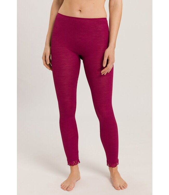 Hanro Woolen Lace Leggings Intense Garnet (SALE)