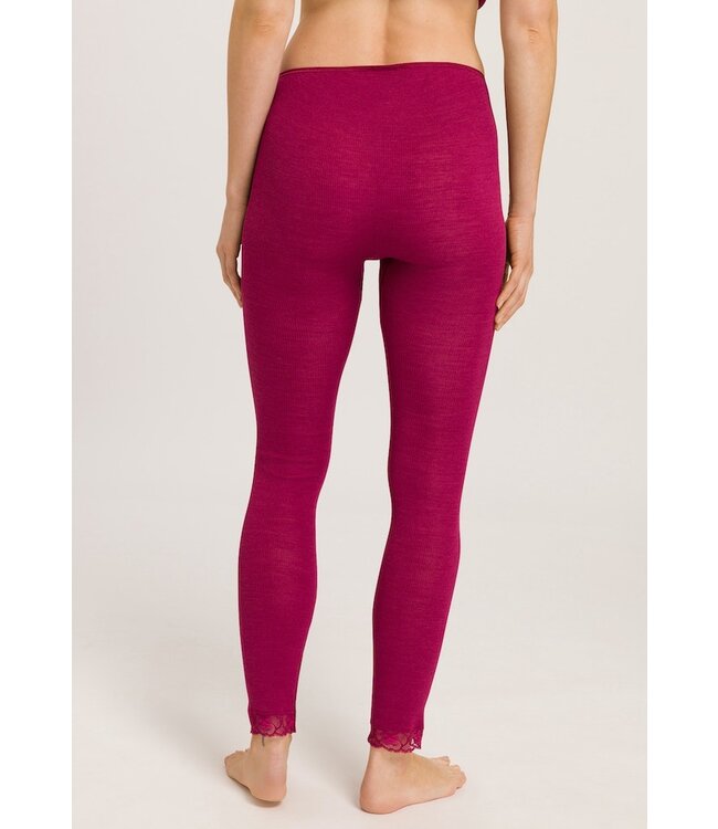 Hanro Woolen Lace Leggings Intense Garnet (070969)