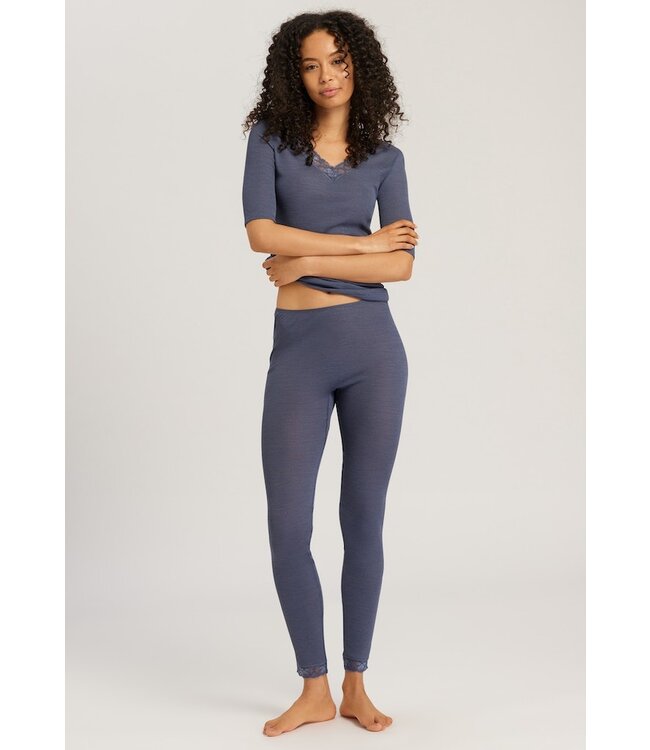 Hanro Woolen Lace Shirt Nightshade (070972)