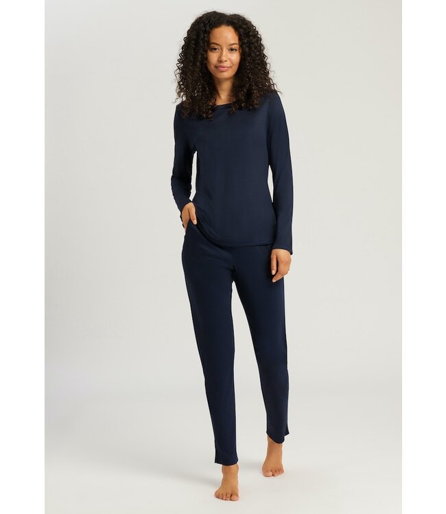 Hanro Grand Central Long Pants Deep Navy (077409)