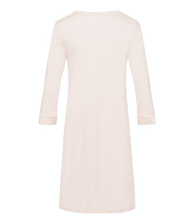 Hanro Moments 3/4 Sleeve Nightdress Chrystal Pink (077162)
