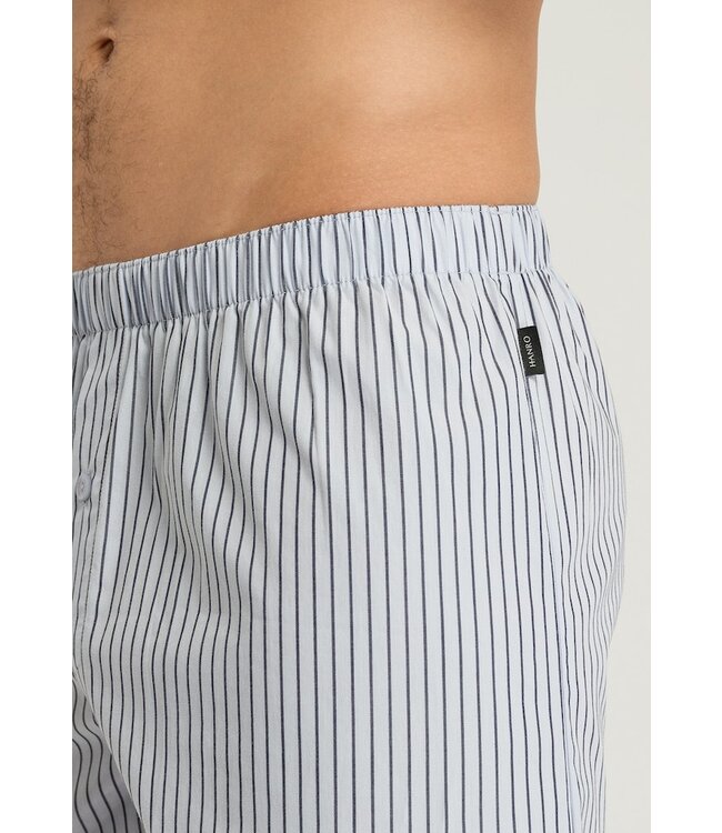 Hanro Fancy Woven Boxer Light Grey Stripe (074013)
