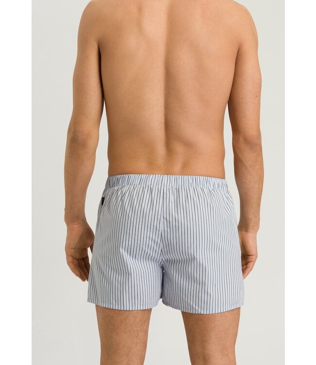 Hanro Fancy Woven Boxer Light Grey Stripe (074013)