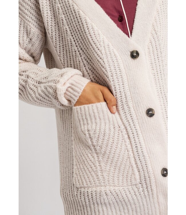Hanro Knits Cardigan Warm Sand (078782)