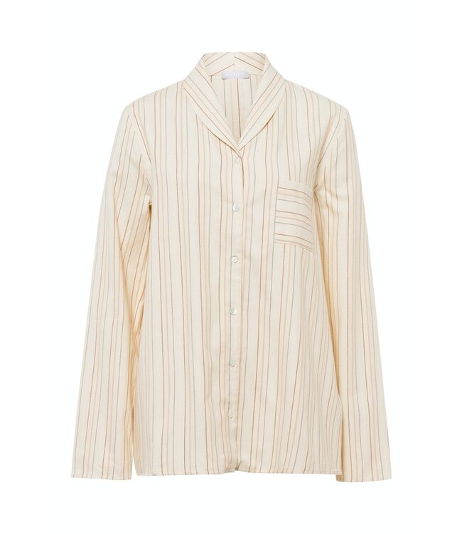 Hanro Loungy Nights Long Sleeve Shirt Multicolor Stripe (074967)