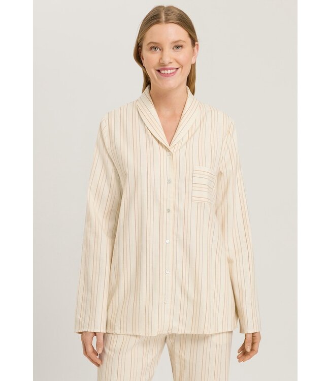 Hanro Loungy Nights Long Sleeve Shirt Multicolor Stripe (074967)