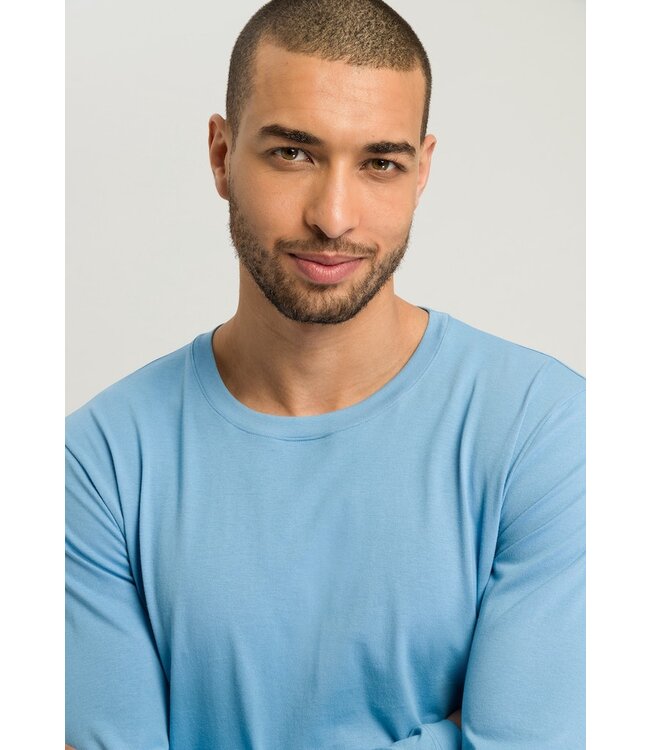 Hanro Living Shirts Long Sleeve Bonnie Blue (075053)