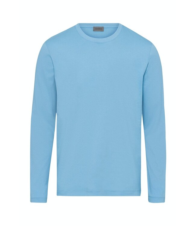 Hanro Living Shirts Long Sleeve Bonnie Blue (075053)