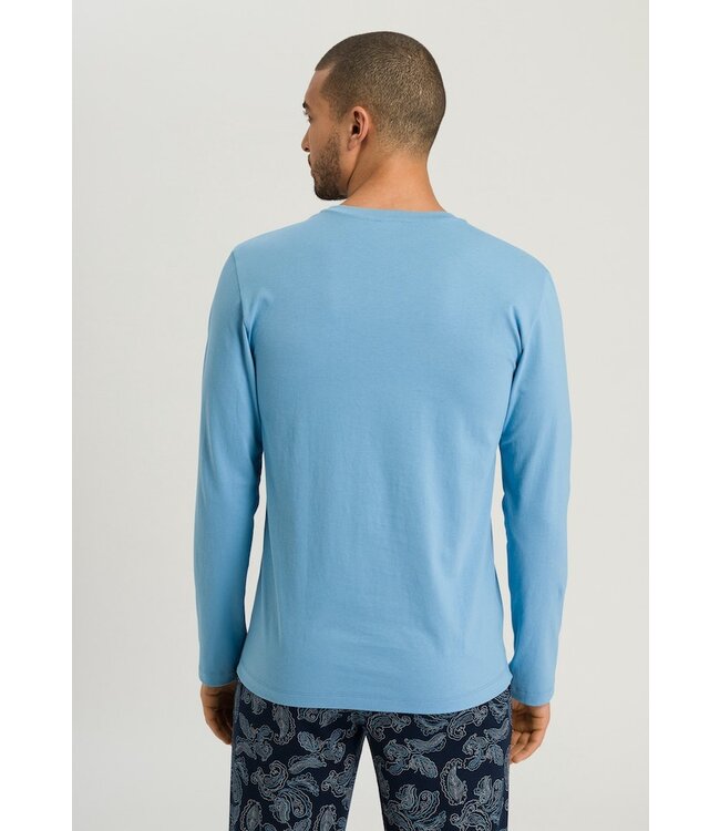 Hanro Living Shirts Long Sleeve Bonnie Blue (075053)